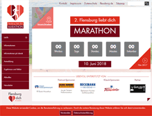 Tablet Screenshot of flensburg-marathon.de